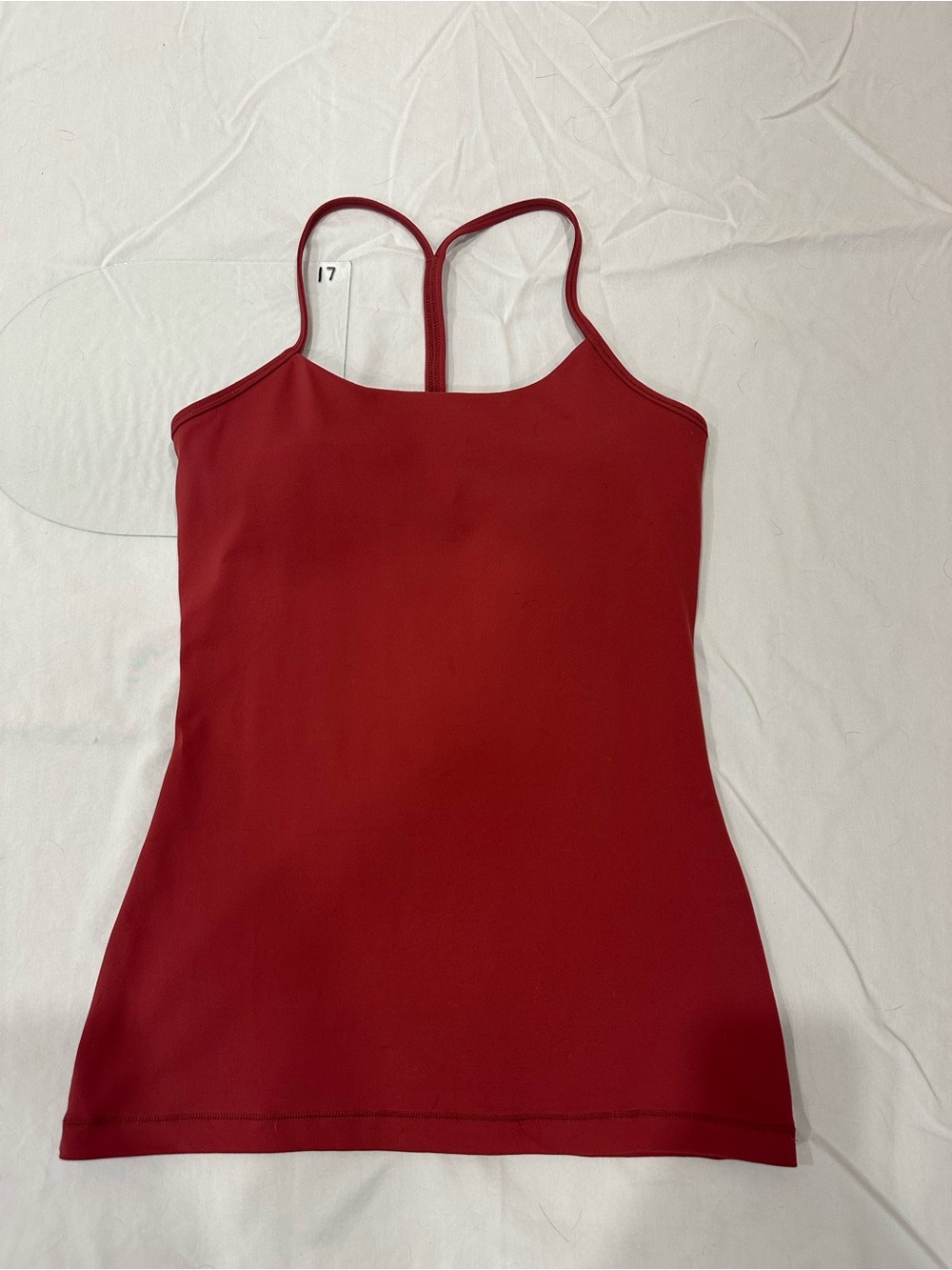 CRZ YOGA Butterluxe Built-in Bra Y-Back Tank Top, Deep Red
